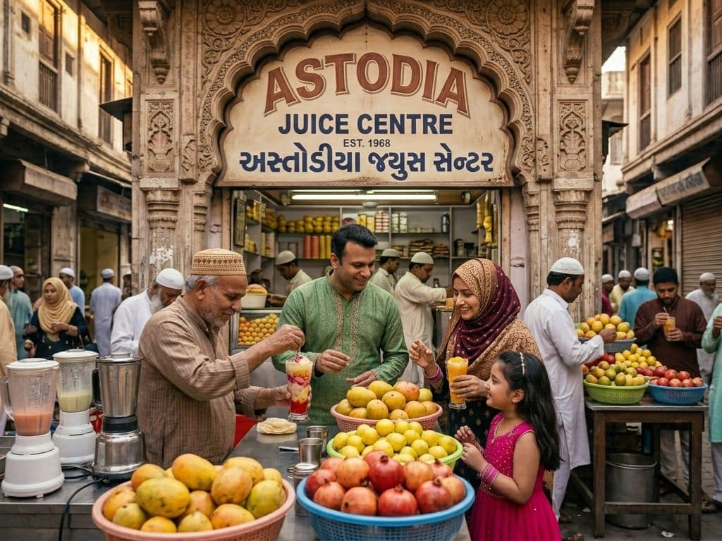 Astodia Juice Centre Ahmedabad – Rose Falooda on Eid Morning