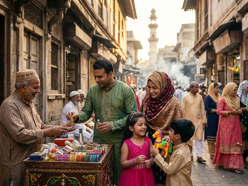 Family Shopping for Ittar and Bangles in Ahmedabad Old City on Eid